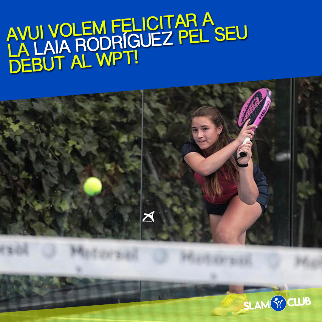 Avui volem felicitar a la Laia Rodriguez pel seu debut al WPT! 🤩

Has crescut a casa nostra i estem molt orgullosos de tu! Felicitats Laia! @laieta_padel i  

@laaiaarodriigueez_