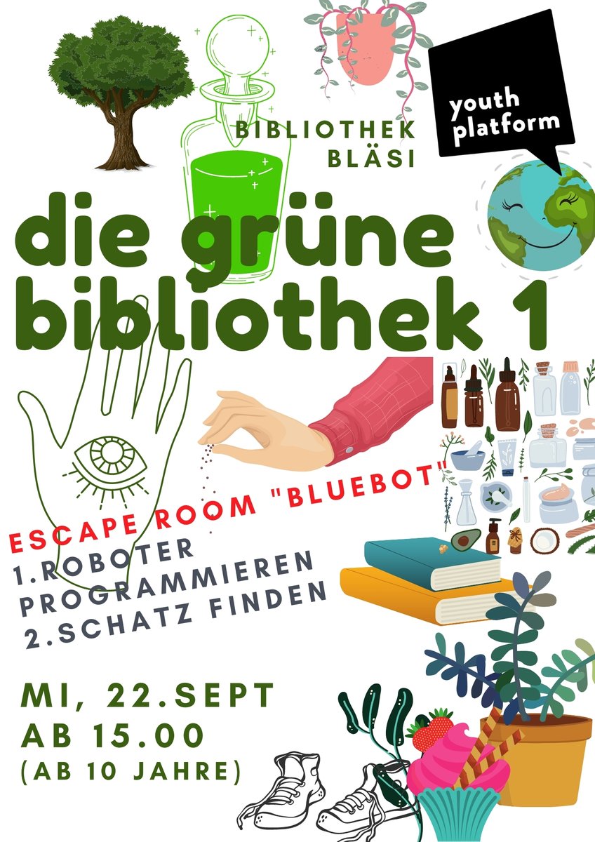 GGGBibliothek's tweet image. Invasion der Roboter in der Bibliothek Bläsi am 22. Sept. Ab 10 Jahren, Anmeldung erforderlich: tinyurl.com/xr4mr4ur #gggstadtbibliothekbasel #bibliothekbläsi #youthplatform