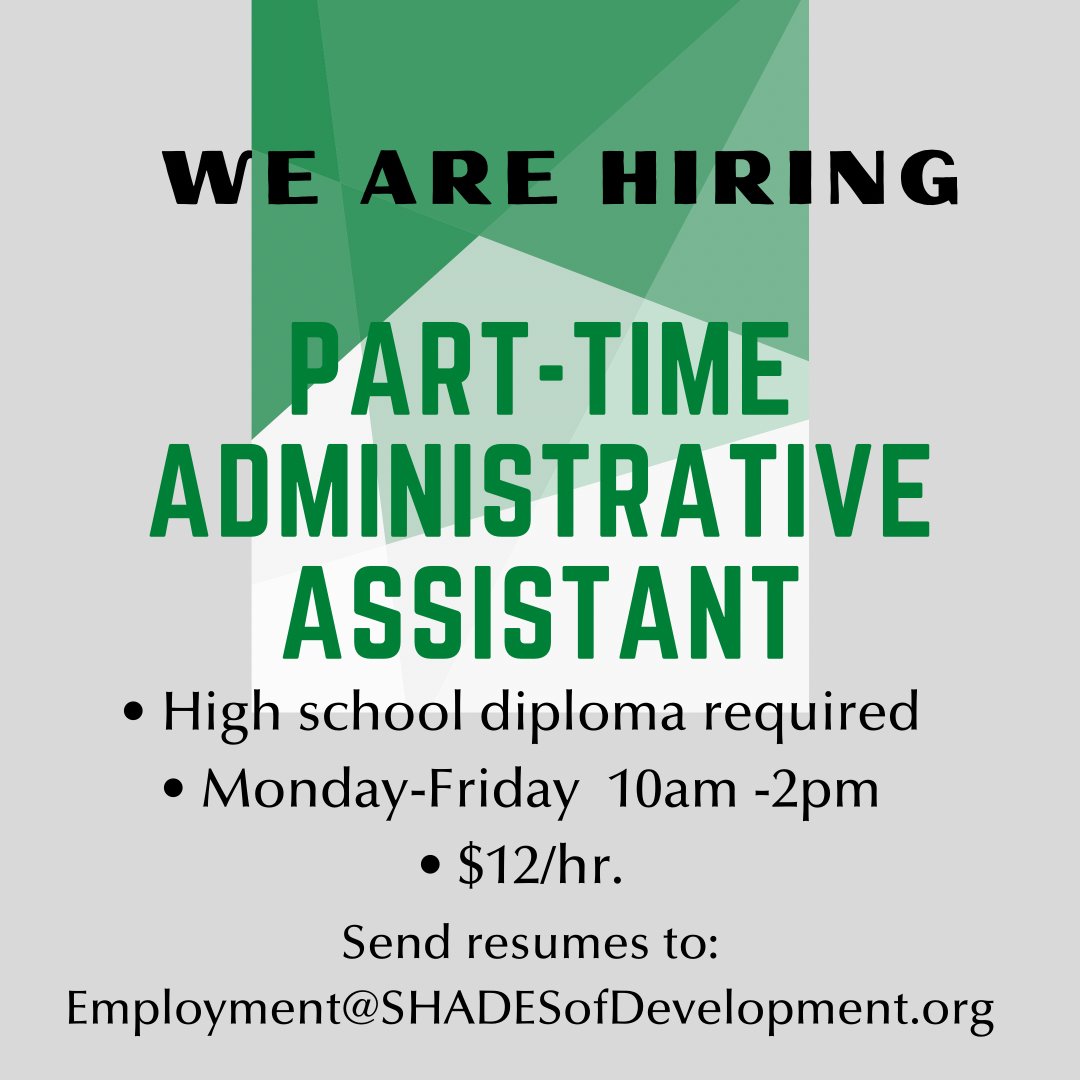 SHADES of Development on Twitter "SHADES of Development is hiring