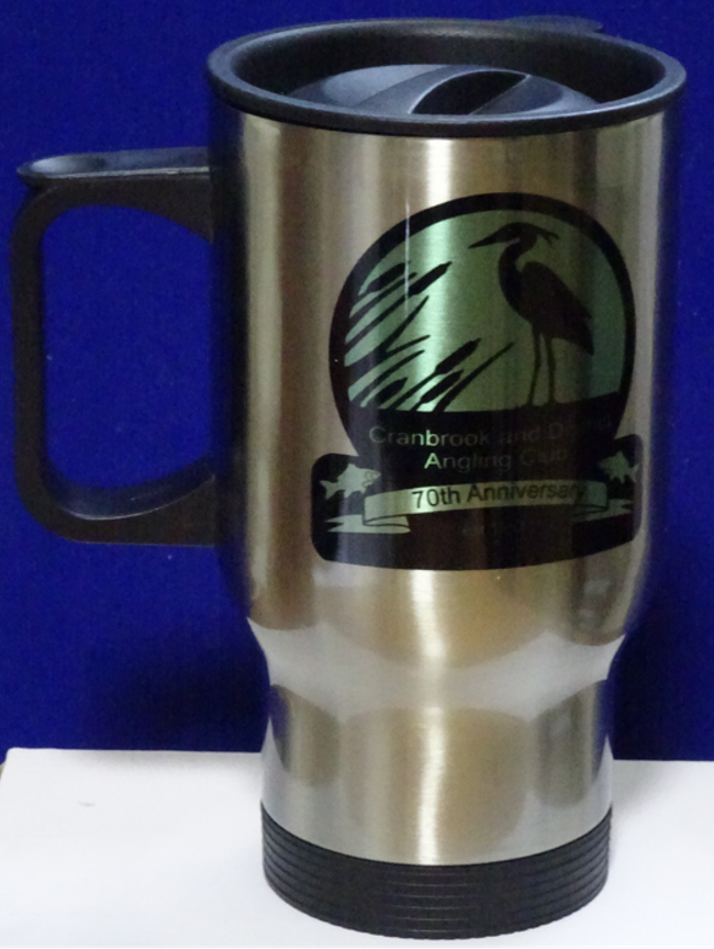 CADAC_Fishing's tweet photo. Cranbrook &amp; District Angling Club is 70 years old!
To celebrate our Platinum Anniversary, we have commissioned a limited stock of 400ml thermal mugs with a special 70th Anniversary logo on them.
Get yours here - https://t.co/9mtu2St0ly https://t.co/17orTGPyUr