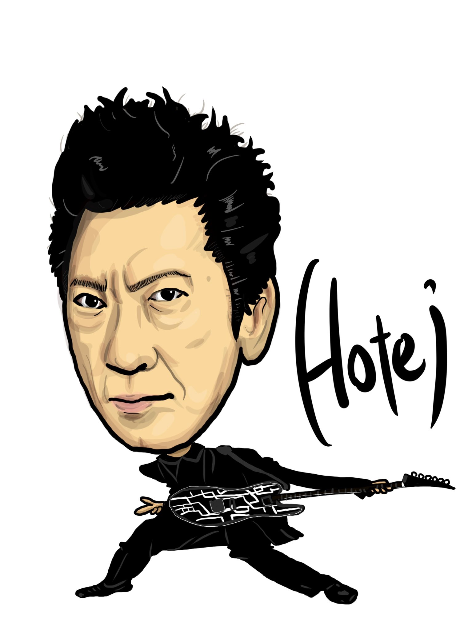 Twitter এ Funny Music デジタルで描くギタリスト 布袋寅泰 イラスト 似顔絵 デジタル 人画像 デザイン ギター ギタリスト T Co Utwvpkprqo ট ইট র