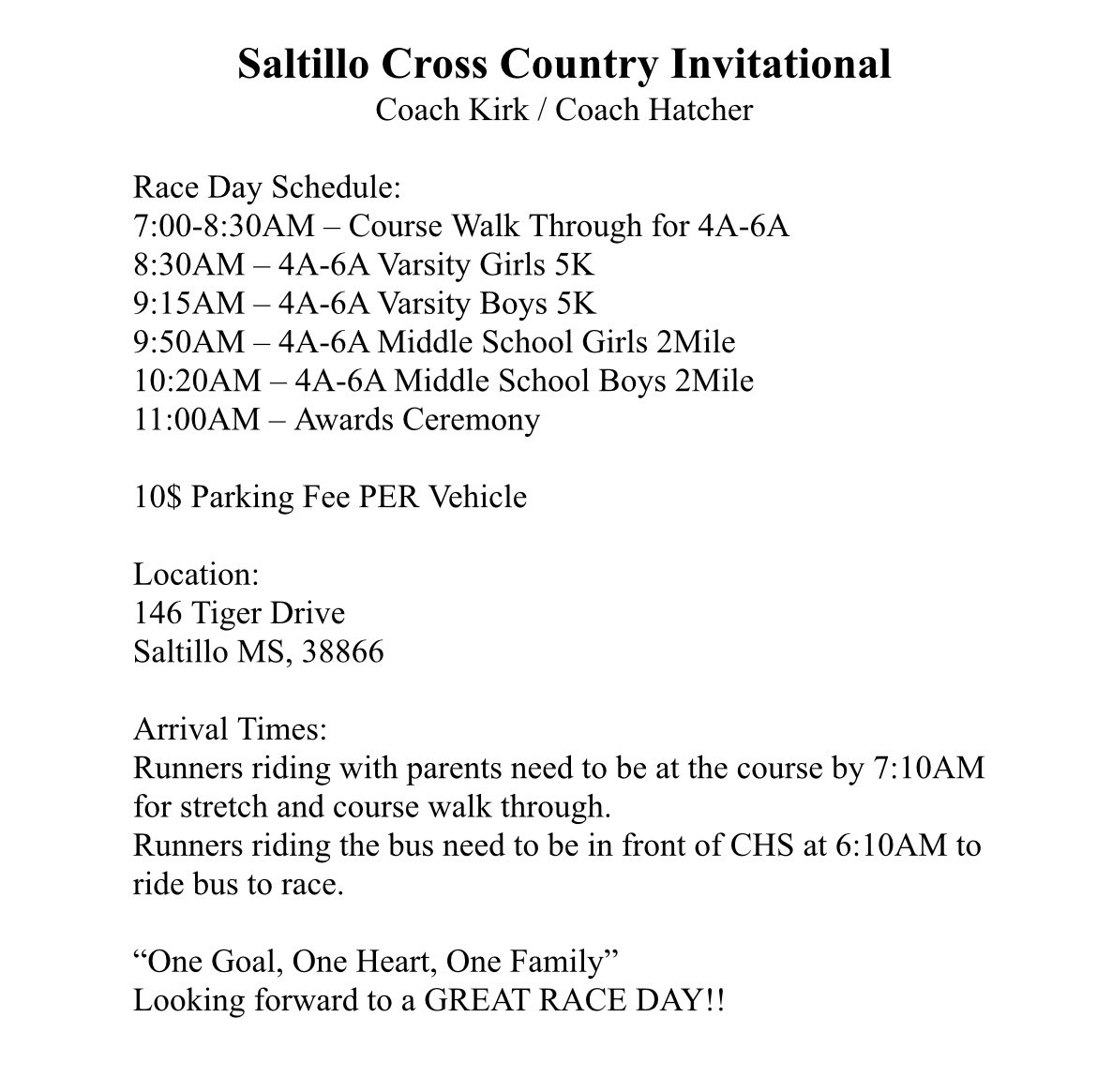 CorinthXC_'s tweet photo. Looking forward to a great race this weekend at Saltillo Cross Country Invitational!! Had a tough few days of workouts, now time to enjoy Homecoming Festivities and a big Warrior Football win tomorrow night!! https://t.co/UxwFotveF8