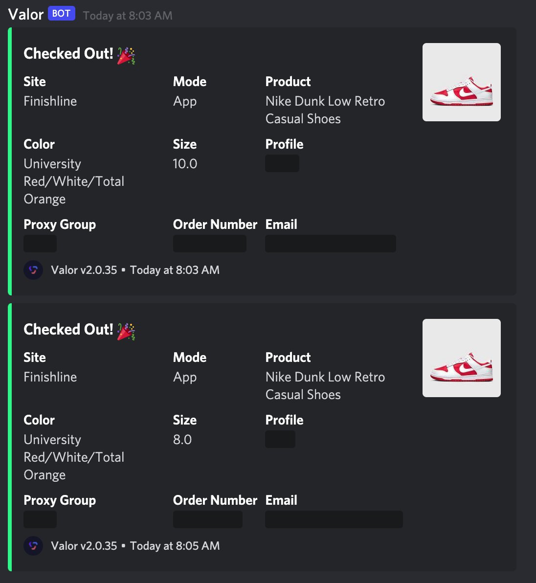 giofish24's tweet image. First time checking on App with @ValorAIO.  @LiveProxies of course with the assist.