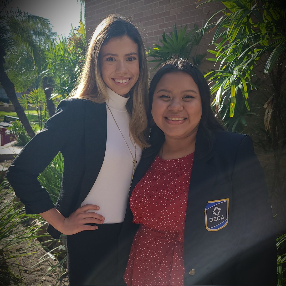 harlingendeca's tweet photo. On your way to the HAEF Luncheon! Way to represent DECA and HHS. Sierra Smith (Marketing Pathway) and Lizeth Tovar (Business Pathway). @HarlingenHS @HarlingenCISD https://t.co/fvIbPes03H