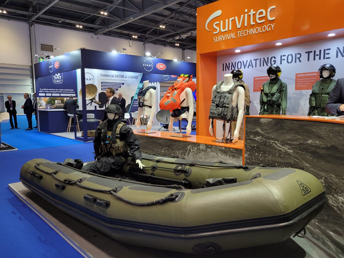 DSEI_event's tweet image. .@survitec inflatable boats and survival equipment can be found at stand H6-121. You can also watch #Survitec #maritime capability in action at the #DSEI waterborne demos. The next demonstration for the day will take place at 14:30.
