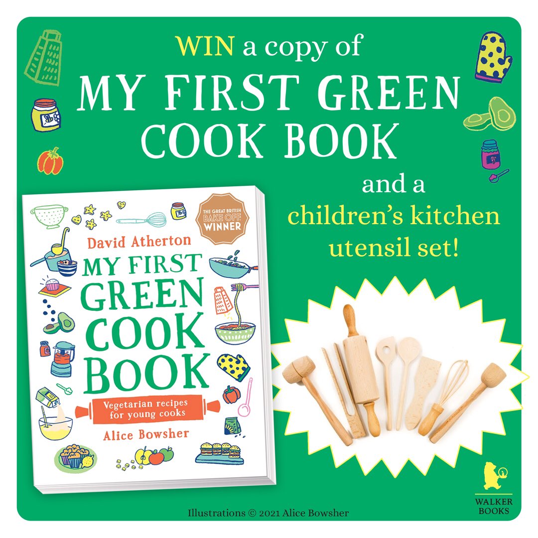 To celebrate the publication of My First Green Cook Book by <a href="/nomadbakerdavid/">nomadbakerdavid</a> &amp; <a href="/abowsh/">Alice Bowsher</a> , we're running a giveaway to WIN a copy of the book and a children’s kitchen utensil set!🧑‍🍳

Simply FOLLOW and RT to enter. (T&amp;Cs apply)