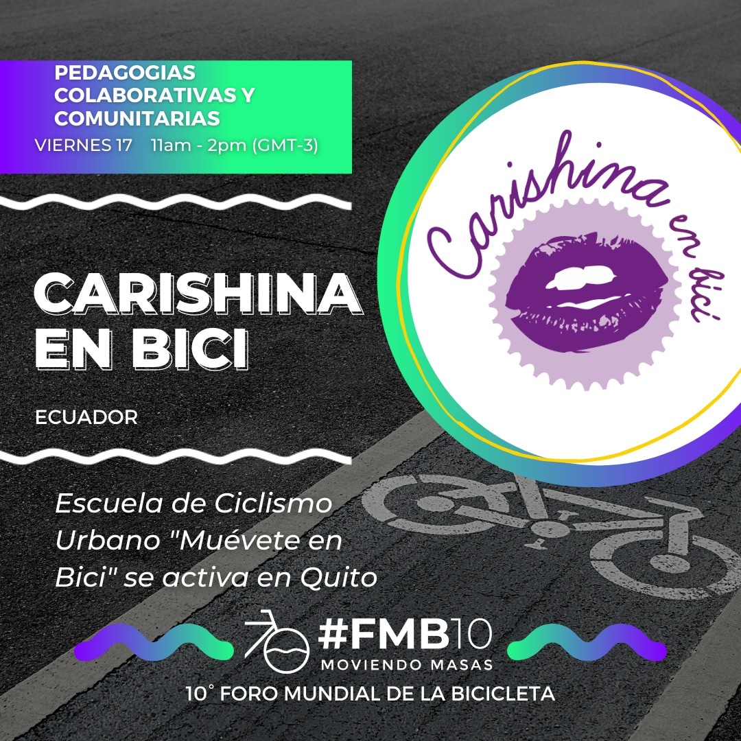 SofyGordon's tweet photo. Mañana viernes Carishina en bici estará presente en el @ForoMundialBici #fmb10 https://t.co/dK22CoD6U2