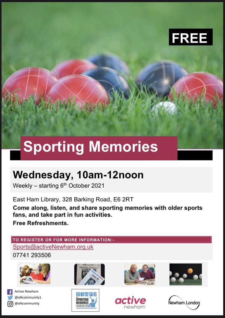 aNCommunity1's tweet photo. Get Active with @activeNewham
Weekly Activities. Community Sessions. Targeted programmes. Opportunities for all.
Check out a few of our programmes on the flyers attached.
#ActiveNewham https://t.co/2CAjggfpTV