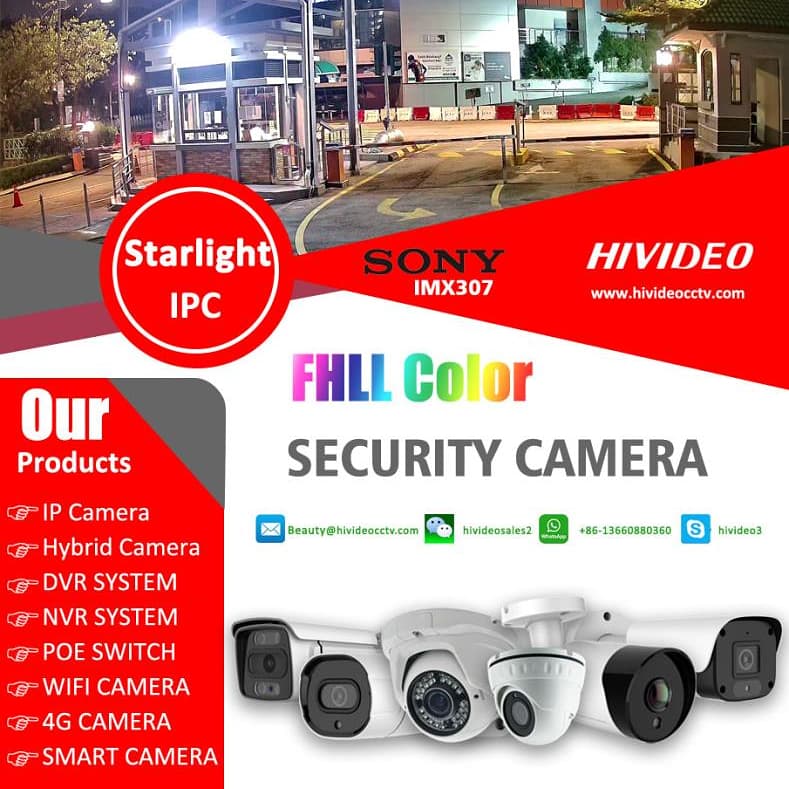# HIVIDEO #FullColor cameras with  warmlight  present video with full color vision.