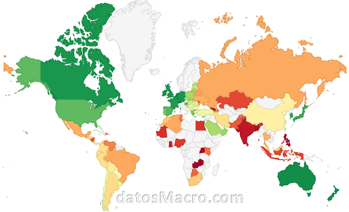 datosmacro's tweet photo. #Datos #datosmacro Ranking del salario Mínimo en el mundo:https://t.co/nG091fWiP9 https://t.co/UyDT7sEIQH