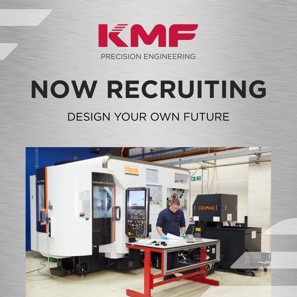 WANTED: CNC MACHINIST – rota day shift. 4 days on, 4 days off. In-house training available. Apply here: kmf.co.uk/careers.html  #cncmachinists #precisionengineers