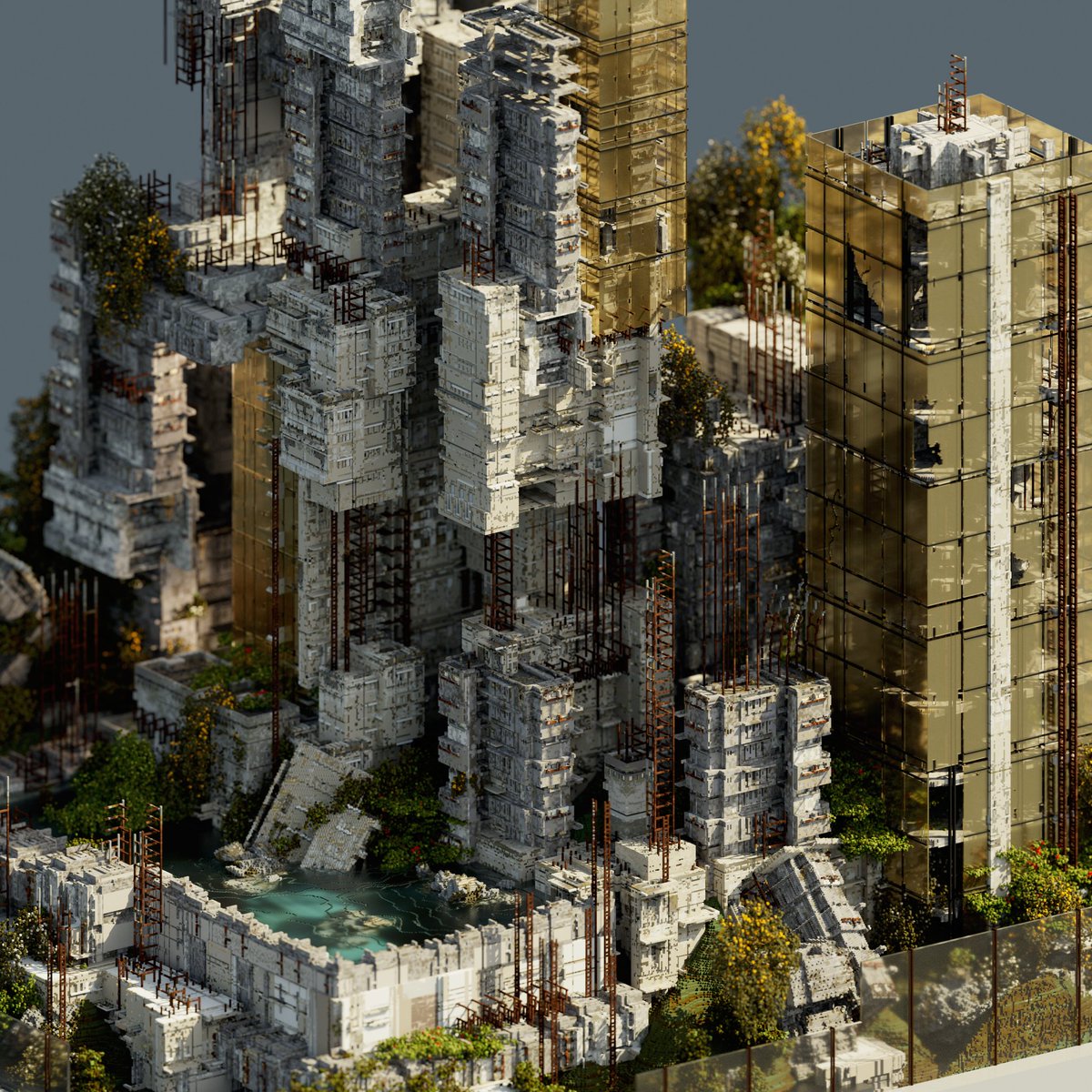 The Discarded⁣
⁣
#Magicavoxel #voxelart #isometric