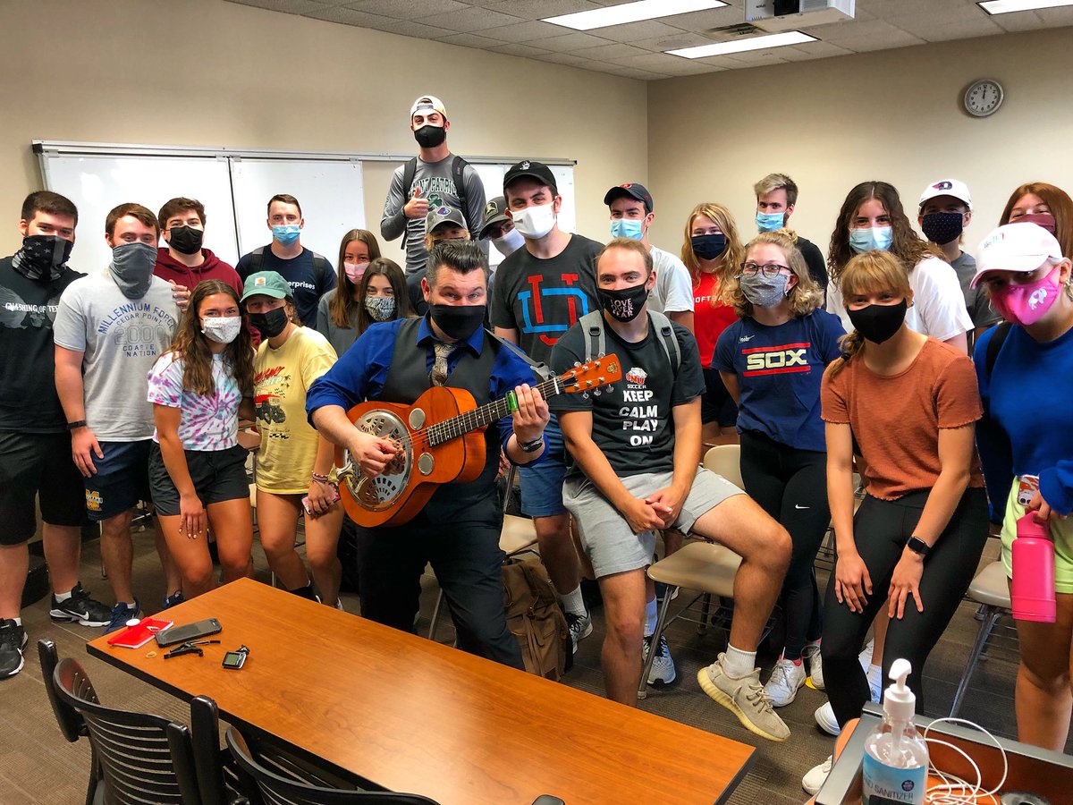 Dr. J is a real doctor. It’s true.

Nothing is as cool as when musicians from our fine city of Dayton come into a class and play music and explore the sound and feel of a song or style. 

Gratitude to <a href="/ToddtheFoxMusic/">Todd the Fox</a> for visiting my classes!