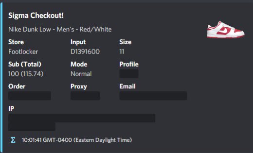 Limited drop... I’ll take the W!

s/o
CG: @SoleSocietyVIP @Cracked_FnF @CarbonMonitors @polarchefs @notify @CookieNotify_ 
S: @sole_servers 
P: @LiveProxies 
B: @sigmabots
