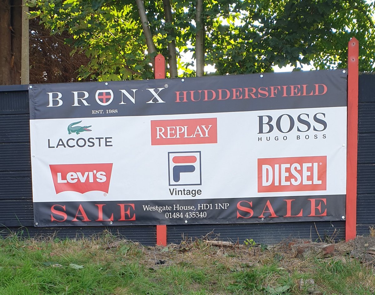 NewsomeFC's tweet photo. Thanks to @BronxHudds for their pitch side sponsorship banner, get yourselves down there for all the latest gear 👌

#WTB4LIFE https://t.co/Kq1YMJQdCr