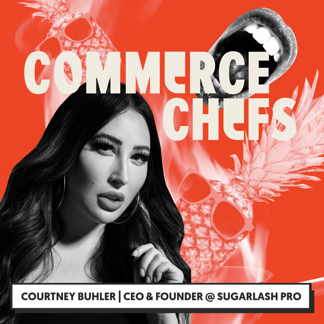 CommerceChefs's tweet photo. ☀️THE SUMMER SERIES!☀️ In taking @sugarlashpro from her living room to a global eComm giant, Courtney Buhler learned thing or two about scaling. She tells us about both things in her full, unaired interview this week on @commercechefs.

🎧 Listen now - https://t.co/0F1GAGSXBF https://t.co/rjNXMAxdVn