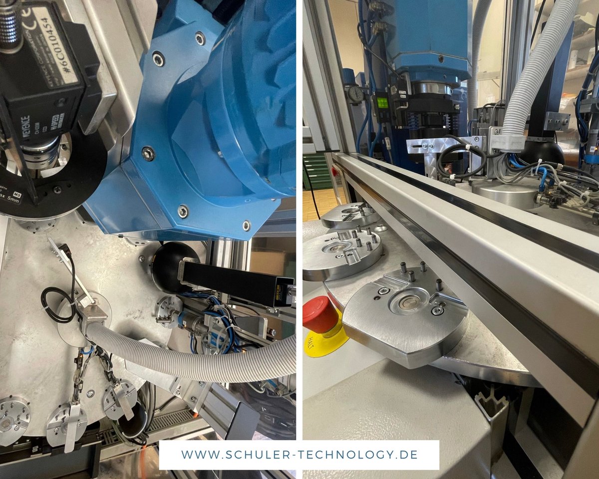 kmt_vogt's tweet image. Umbau einer bestehenden #Nietanlage, halbautomatisiert und vollgepackt mit #Sensoren.
Der Wunsch des Kunden war eine bestehende #Anlage mit weiterer Sensorik auszustatten. Durch einen Vision Sensor wird das Bauteil auf Vollständigkeit geprüft.