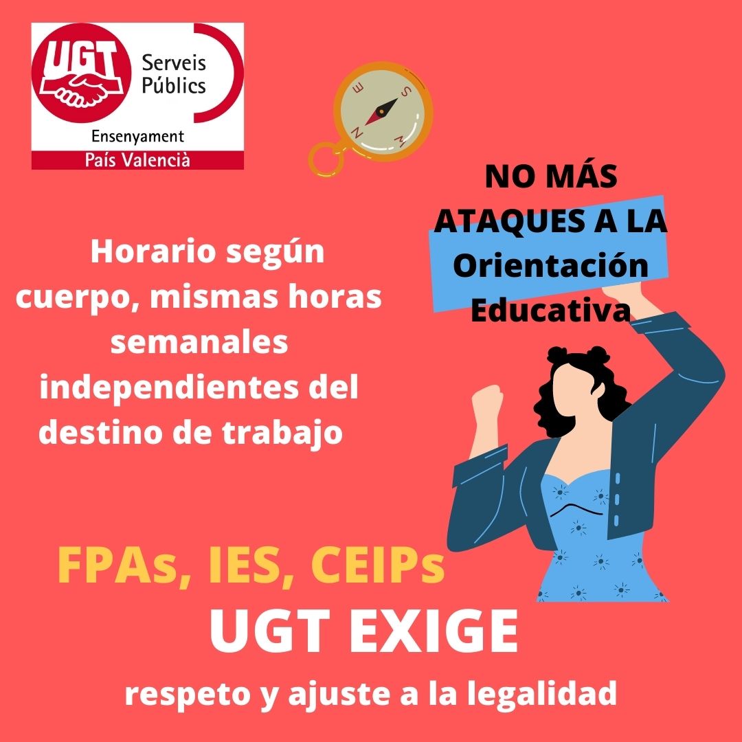 No más ataques a la Orientación Educativa. Respeto y ajuste a la normativa. Mismos horarios y criterios independientemente de la etapa en la que se esté, CEIP o IES. 
Ya está bien, <a href="/GVAeducacio/">GVA Educació</a>  @GVAinclusion <a href="/VicentMarza/">Vicent Marzà 🍏</a>  
<a href="/miguelsolerg/">miguel soler</a> 
<a href="/RaquelAnGi/">Raquel Andrés</a>
