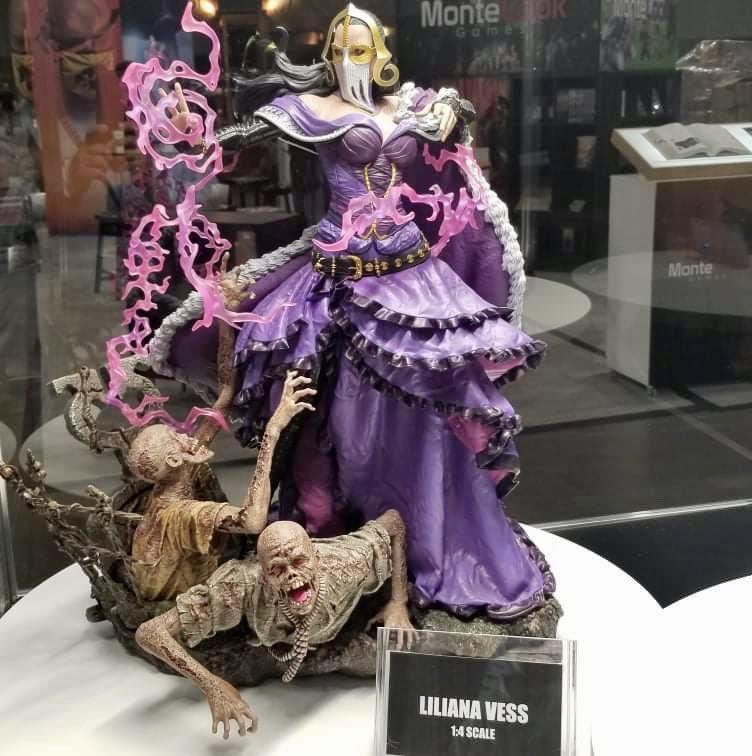 Oh Lili...you are such a beauty...💜💜💜 Come to her at booth 2515 at #gencon2021 !!!😈 #Gencon #GenConOnline #lilianavess #XMStudios #zombiequeen #magicthegathering @Cathaoir1
