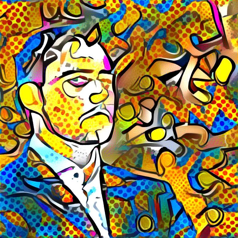 fantom_inside's tweet image. My #NFT in surrealism style made by deep learning neural network already is on head page of #Artion 🔥🔥🔥