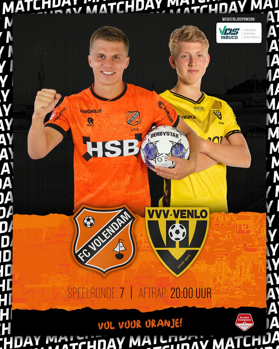 ⛵ Een Volendams onderonsje 🐟

🎟️ Tickets ➩ fcvolendam.nl/tickets

#volvvv | #VolVoorOranje | <a href="/VVVVenlo/">VVV-Venlo</a>