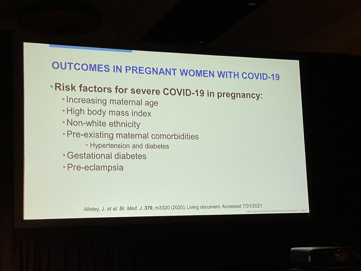 Pregnant women with Covid 19 have increased: 
🔥All cause mortality
🔥ICU admission 
 🔥Preterm delivery
🔥Still birth
🔥Neonatal death
🔥NICU admission 

All worse when infected with COVID19

#COVIDOB #MayoGRIT 
<a href="/AbinashVirkMD/">Abinash Virk</a> <a href="/MayoGRIT/">Mayo Clinic GRIT</a>