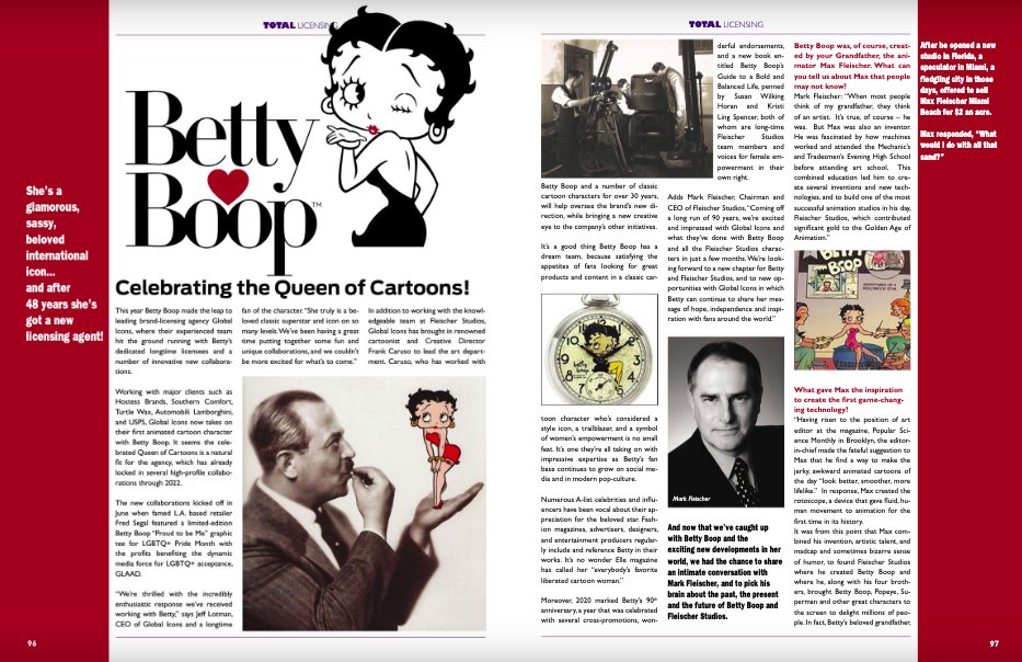 "Celebrating the Queen of Cartoons" and her future in licensing with Global Icons. <a href="/TotalLicensing/">Total Licensing Ltd</a> issuu.com/totallicensing…