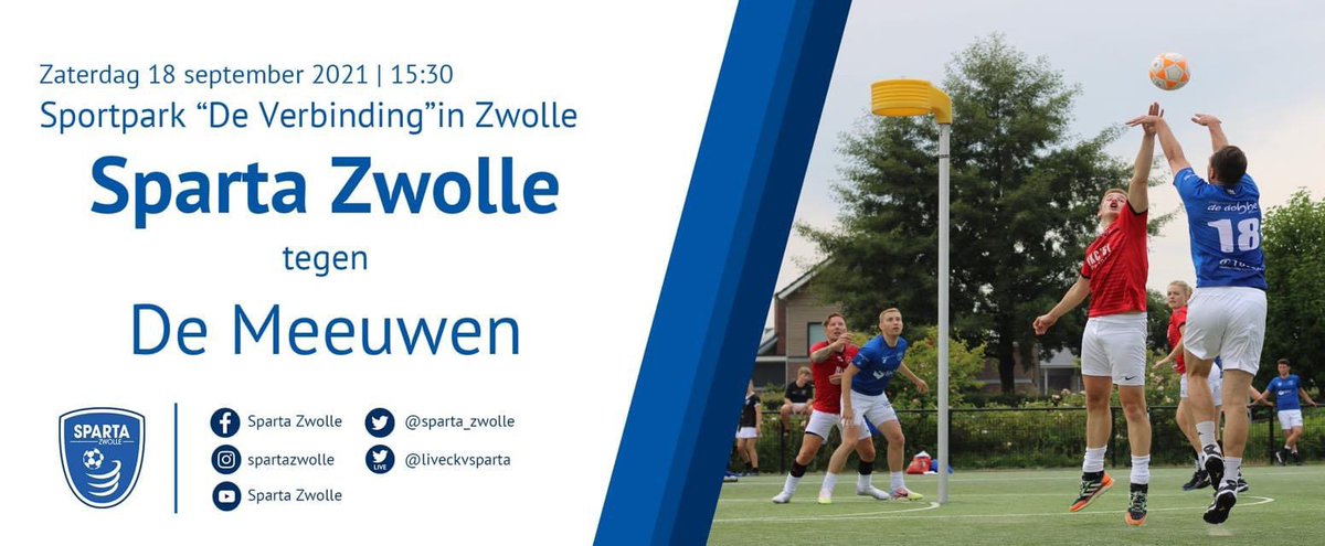 🔵⚪️ 𝗘𝗲𝗿𝘀𝘁𝗲 𝘁𝗵𝘂𝗶𝘀𝘄𝗲𝗱𝘀𝘁𝗿𝗶𝗷𝗱 van het seizoen tegen <a href="/kvdemeeuwen/">KV De Meeuwen</a> met het zonnetje in het vooruitzicht! 2 &amp; 3 spelen voorafgaand! ☀️

#bijzijnismeemaken #wijspartazwolle #overgangsklasse #OKA #korfbal