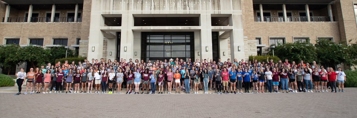 TAMU's tweet photo. There will soon be even more Aggie vets in the world!

This semester, @tamuvetmed welcomed 180 first-year students to its Doctor of Veterinary Medicine program — making the Class of 2025 the largest veterinary class in the nation: https://t.co/u48TYnfEWh https://t.co/2j73TdDW5d
