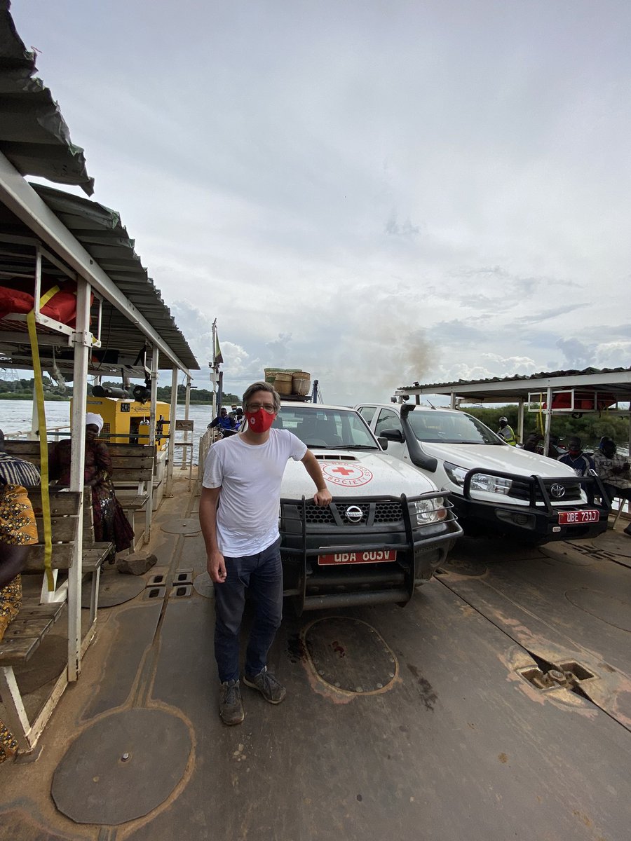 Childhood dream coming true: crossing river Nile on ferry #RedCross #Moyo