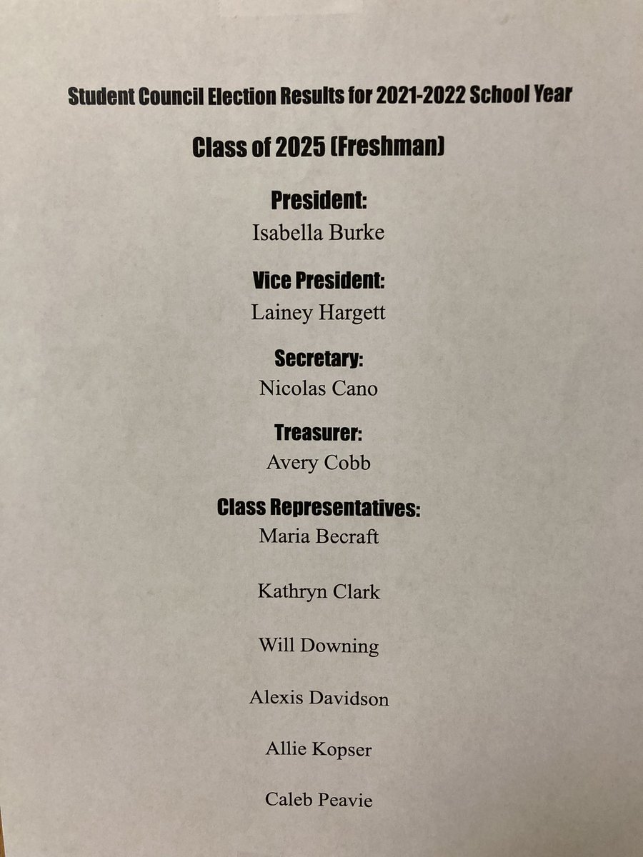 Ryle Student Council tweet media