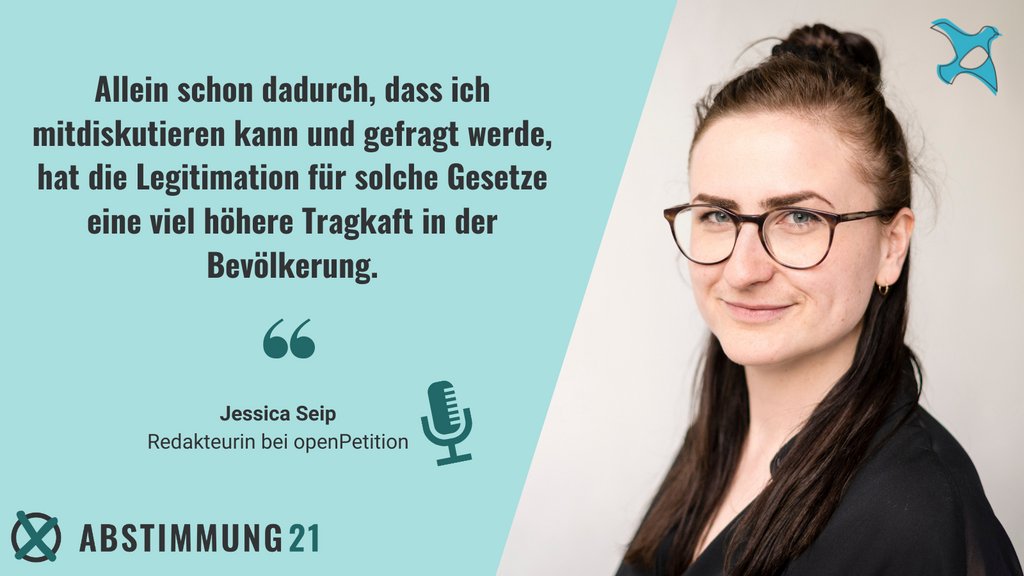 openPetition (@openpetition) on Twitter photo Mal angenommen...es gäbe bundesweite Volksentscheide 📝. Was dann? 🤔 Jessica Seip, openPetition-Redakteurin und Vorstandsmitglied von <a href="/ABSTIMMUNG21/">ABSTIMMUNG21</a> im Zukunfts-Podcast der <a href="/tagesschau/">tagesschau</a> 🚀tagesschau.de/multimedia/aud… Mal angenommen...es gäbe bundesweite Volksentscheide 📝. Was dann? 🤔 Jessica Seip, openPetition-Redakteurin und Vorstandsmitglied von <a href="/ABSTIMMUNG21/">ABSTIMMUNG21</a> im Zukunfts-Podcast der <a href="/tagesschau/">tagesschau</a> 🚀tagesschau.de/multimedia/aud…
