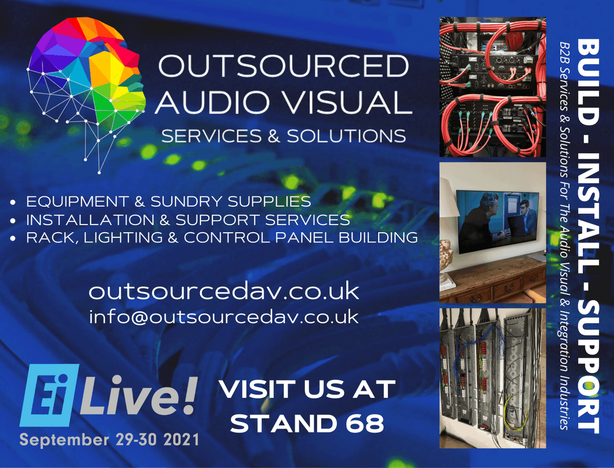 avoutsourced's tweet photo. Join us at Essential Install Live on the 29th &amp; 30th of September to see how we can transform your AV &amp; custom install business. #EILiveShow2021 #customav #rackbuilding https://t.co/cnzldYtIgU
