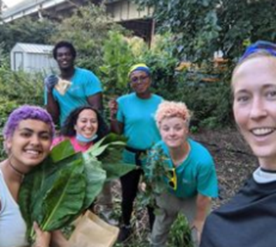 solaronenyc's tweet photo. As part of the East Side Coastal Resiliency Project (ESCR) the north end of Stuyvesant Cove Park is now closed for demolition/reconstruction. On our last day in that area, with friends from @IntervineNYC and @TheHOPEProgram, we harvested sunchokes, squash blossoms and tobaccco. https://t.co/06arkLjB48
