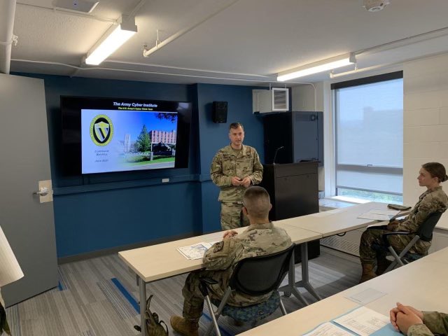 This summer, CDT Belin went to the West Point Military Academy for an internship with the Army Cyber Institute. There, she worked with the Jack Voltaic Research Project, an exercise created to help cities around the US practice their response plans to cyberattacks.