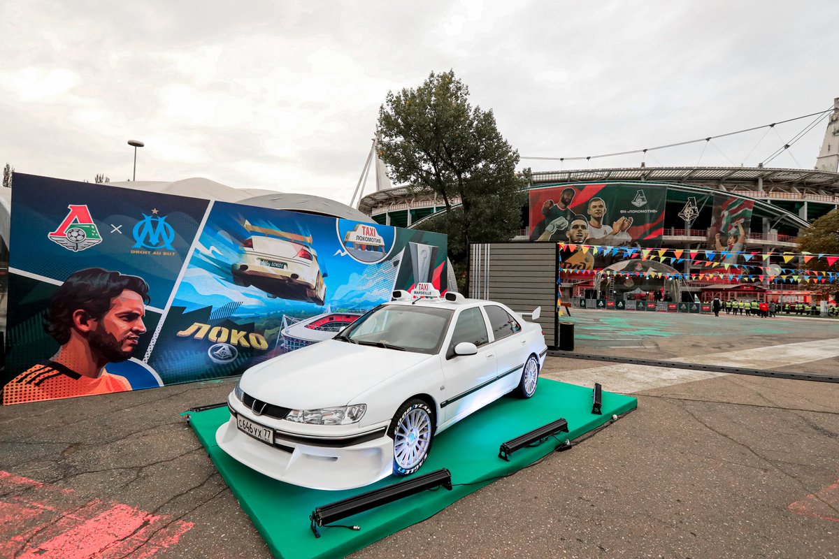 lnstantFoot's tweet image. Le clin d'œil du Lokomotiv à Marseille, le club russe reçoit l'OM ce soir ! 🚖 #UEL