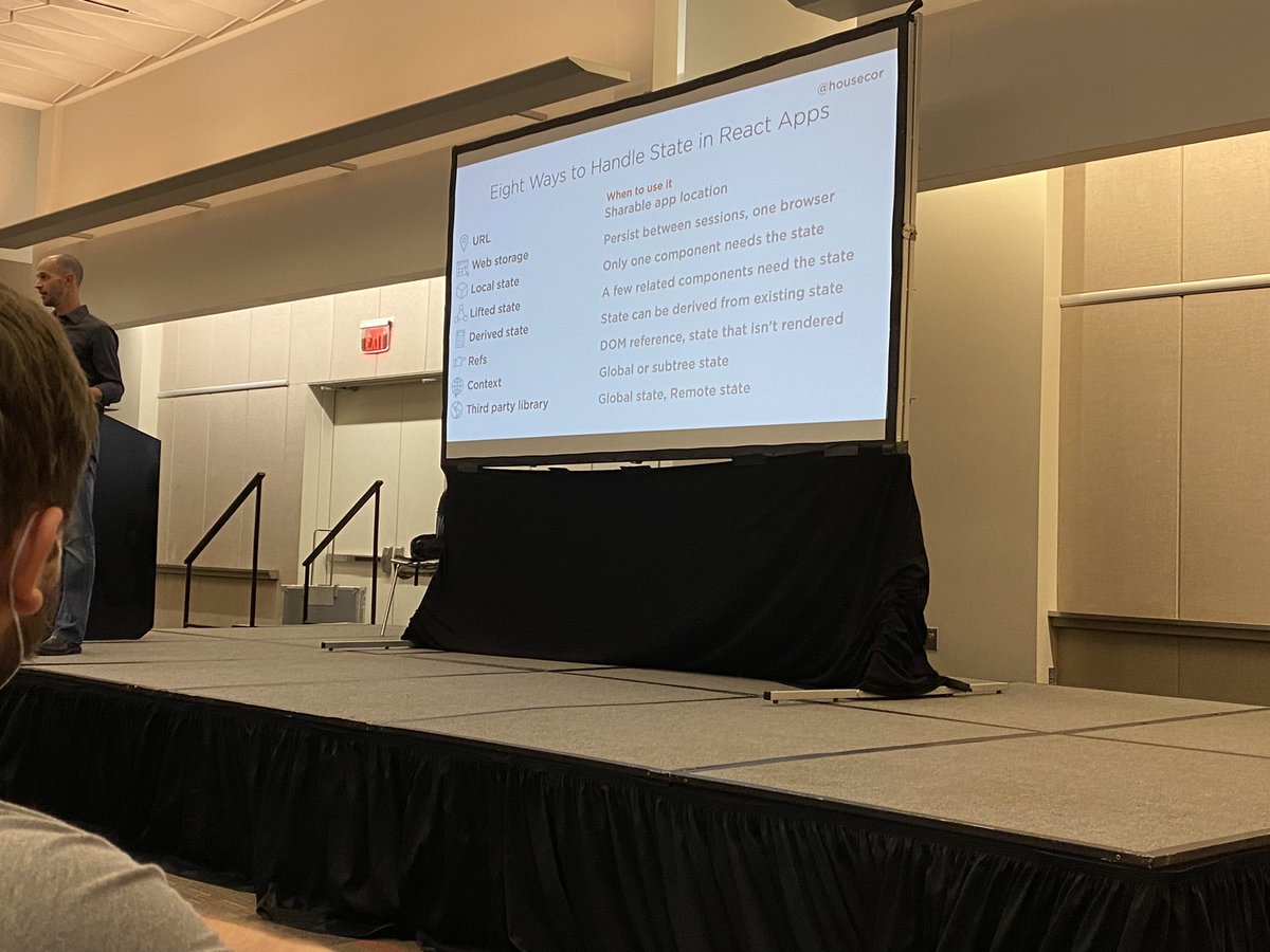 Ryan_Langton_'s tweet image. Where to put your UI state.
#reactjs #kcdc2021 
@housecor