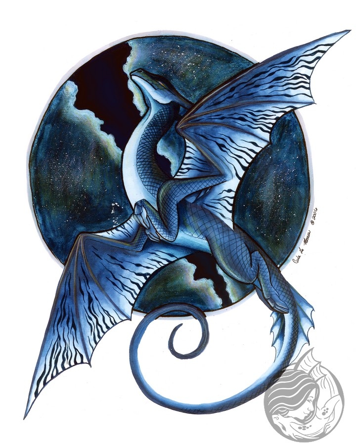 dragonladyart's tweet photo. This was the second or third dragon I panted specifically for art shows and licensing. I think it was done in 2006ish, and is in prismacolor marker. A media I stopped working in about 12 years ago. Midnight Soar was my most popular piece back in my new artist days. https://t.co/x6HyIrMJ3g