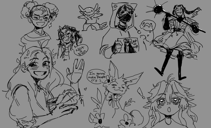 doodles for my moots :> 