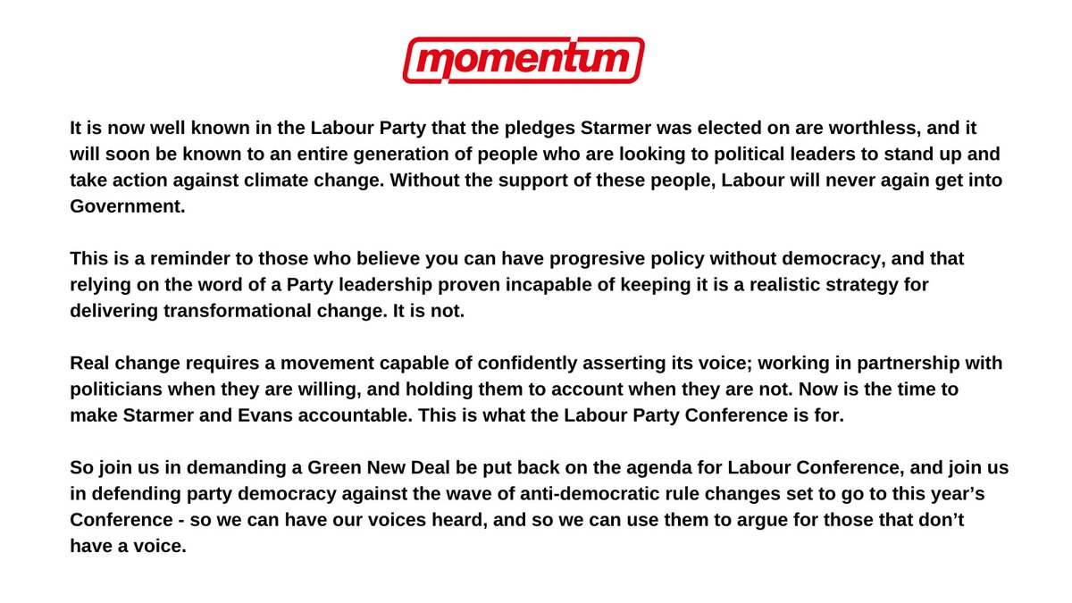The @LabGND motion must be heard at conference. A statement from our co-chairs: