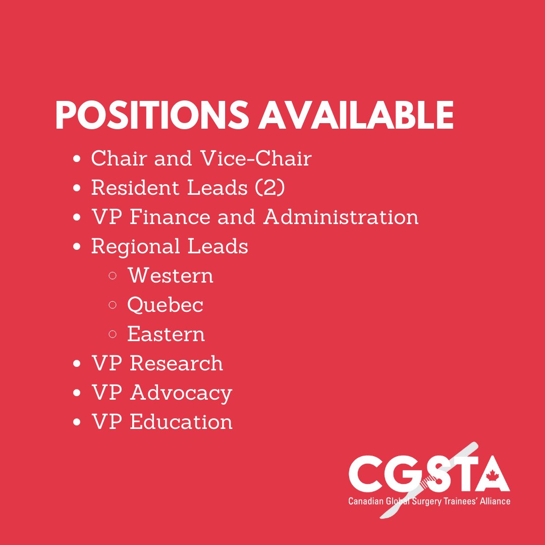 cgstaglobalsurg's tweet photo. Are you a Canadian student interested in global surgery? Join our team today! Applications are due September 25th, 2021. DM us with any questions. https://t.co/NjW3NBQl86 https://t.co/KoRgiob2aT