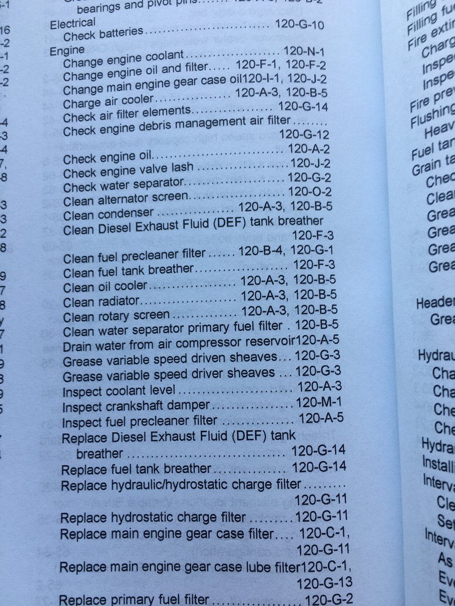 hackman_sam's tweet image. Can we just number the the pages 1,2,3,4,5 in the operator’s manual ⁦@JohnDeere⁩ 
Am I the only one that can’t find the damn page I need??