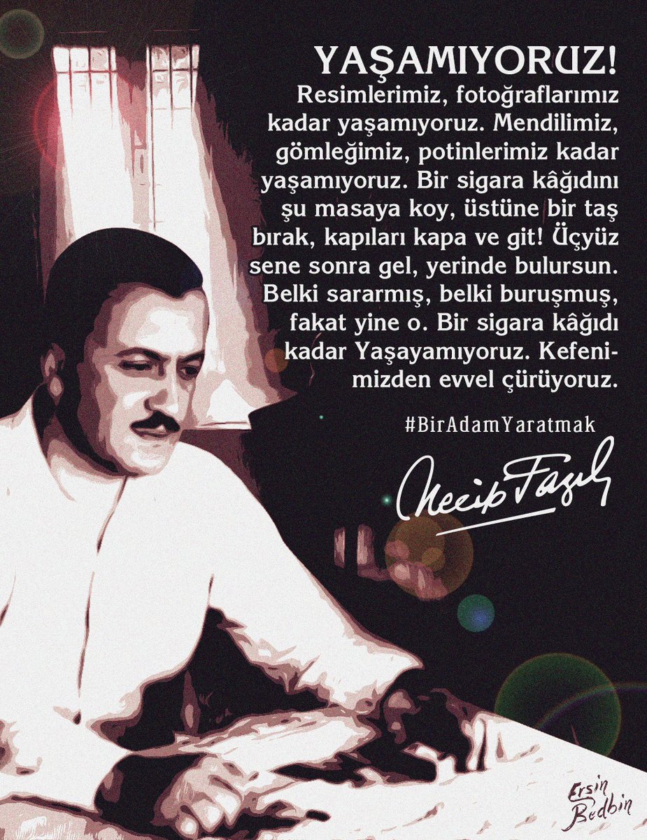 Yaşamıyoruz...
