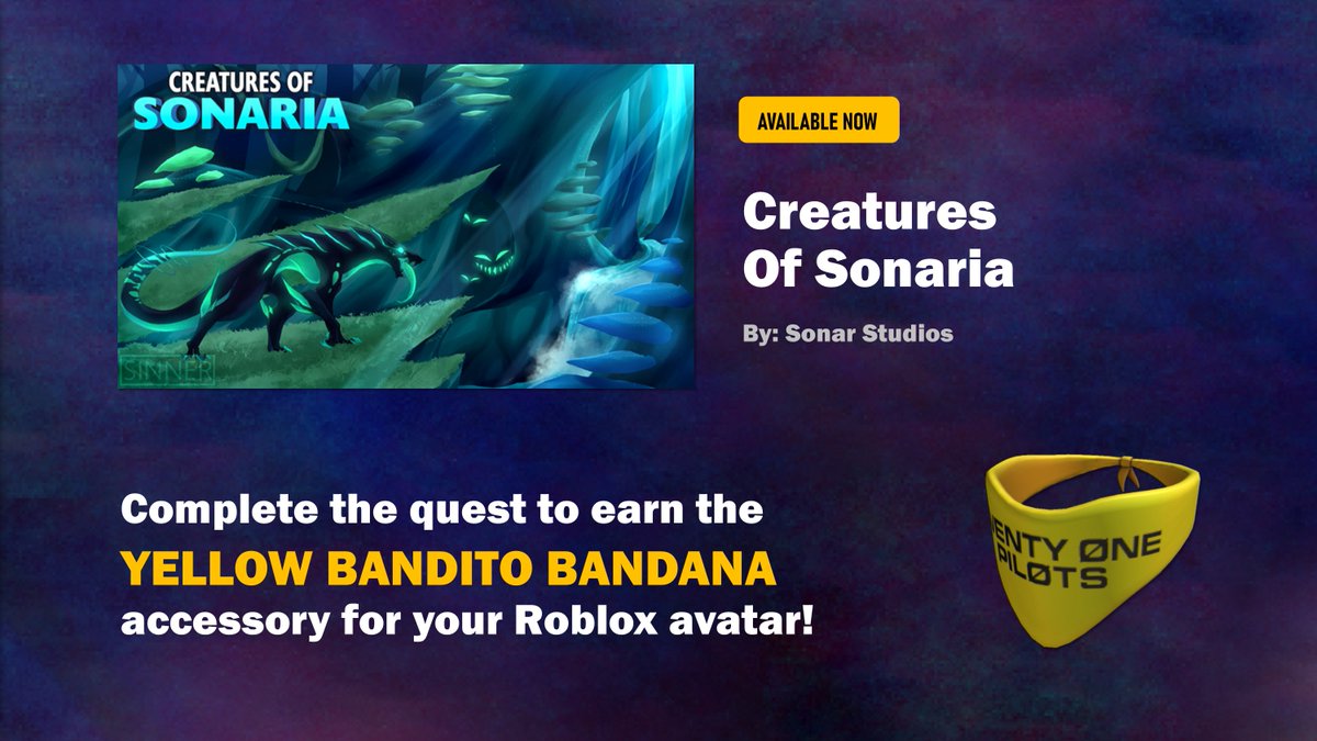 🔱 (LOUD) HOW TO GET FREE YELLOW BANDITO BANDANA AND ICY SAI! ROBLOX  CREATURES OF SONARIA!