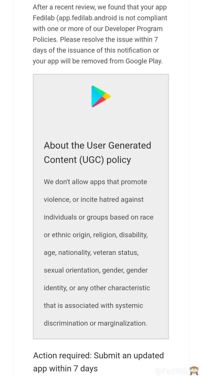 WorldsEndless's tweet image. fedilab.

toot.fedilab.app/@fedilab/10476…

mastodon.social/@Gargron/10476…

fedilab tateisu #fediverse #mastoadmin #freespeech #censorship
qoto.org/@freemo/104765… (4/4)
