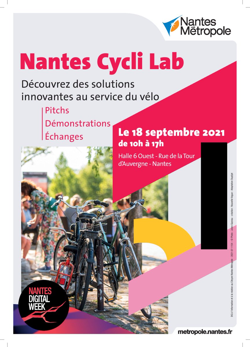 NantesCitylab's tweet photo. J-2 avant le #NantesCycliLab ! Au programme, approche de l'innovation à 360° pour une pratique du vélo facile et accessible à toutes et tous.
Pour une découverte en avant-première, voici le catalogue des intervenants présents : https://t.co/rHuiX4QNUV
#NantesDigitalW https://t.co/fn2tLoe7o8