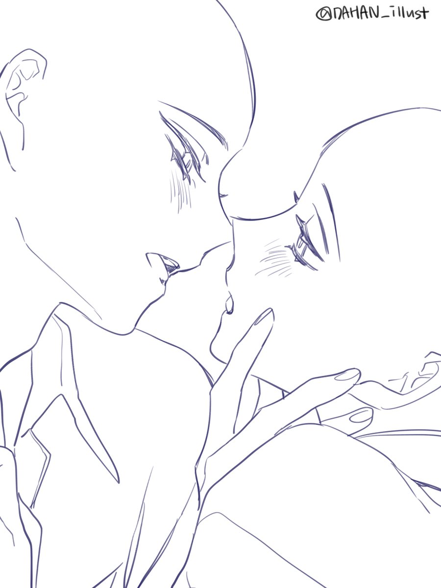 DAHAN_illust's tweet photo. #트레틀
#이메레스

달달한 구도를 보고싶어서 그렸어요. 
상업적 이용외에 편히 사용하셔도 됩니다. 

인삐나 구도 수정하셔도 됩니다. 
즐거운 연성되시길♥ https://t.co/UcCgW7a3yW