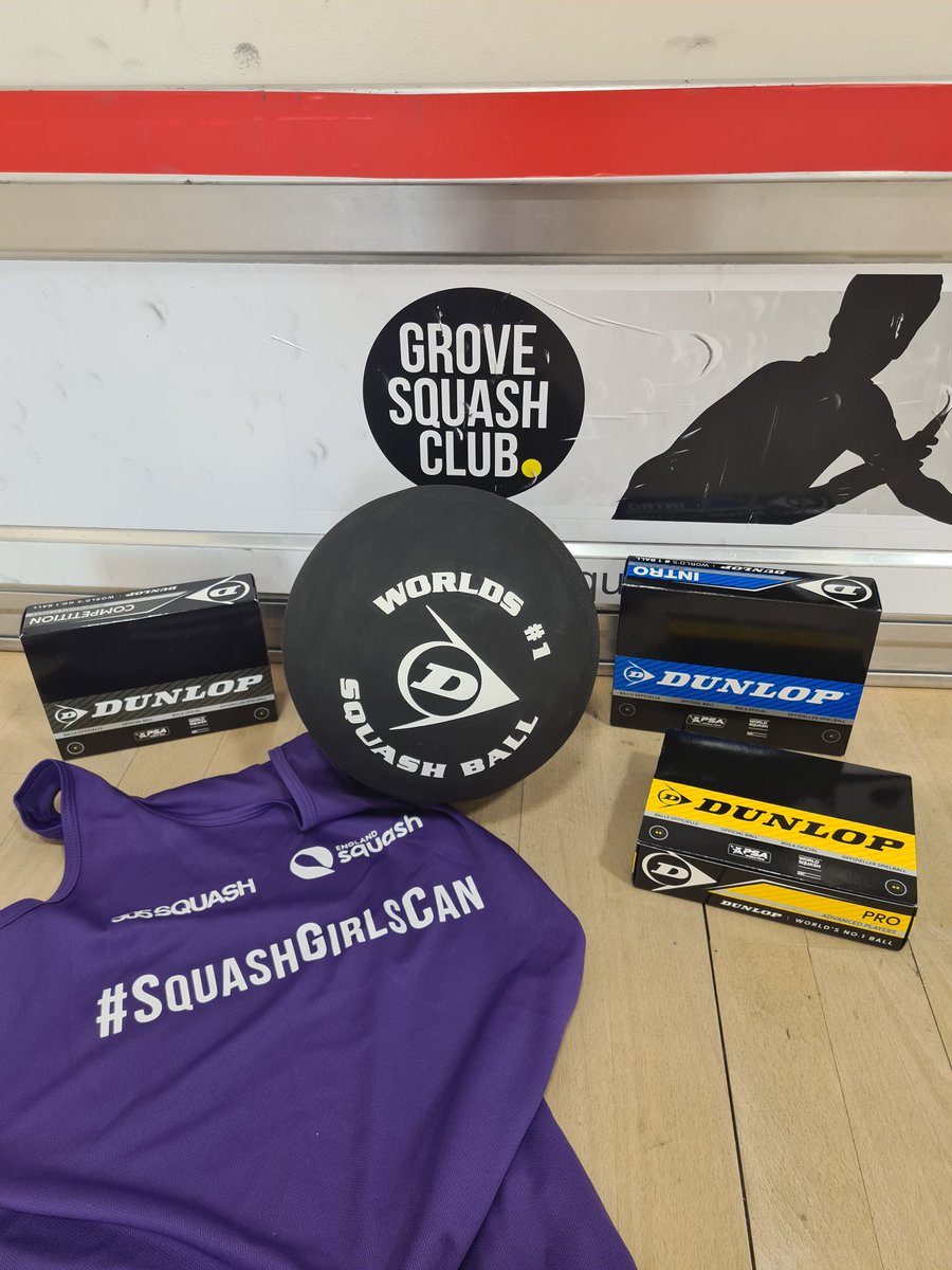 Excitement is building for #womenssquashweek thanks to the bundle that arrived today! Thank you @englandsr @DunlopSquash #squashgirlscan 22/09 @ 19:40 @active4today