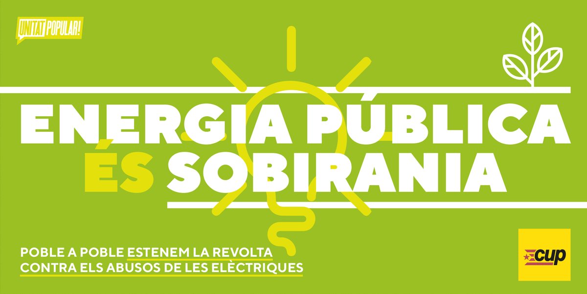 cupnacional's tweet photo. Poble a poble estenem la revolta contra els abusos de les elèctriques. #SobiraniaEnergètica💡 https://t.co/1rkziwkF8Z