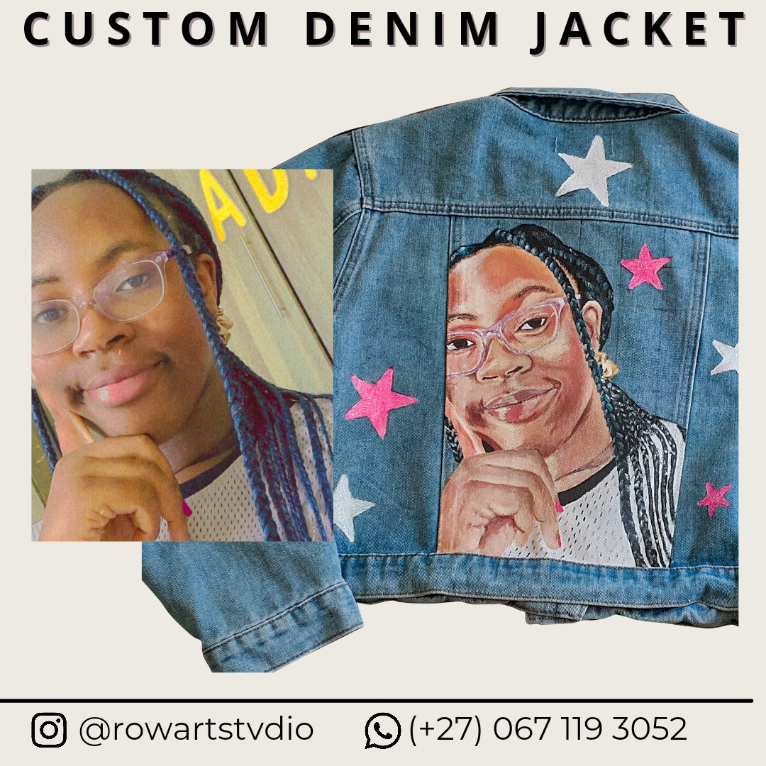 RowArtStvdio's tweet photo. Ndi madekwana, please RT my work 😁😁❤️ ndo livhuwa

See how I painted this jacket here 👉🏾 https://t.co/f9d15KcN3J

Boohle | #mnakwethumzansi | #AneleandTheClubon947 | Anele https://t.co/6B8m9S8zwa